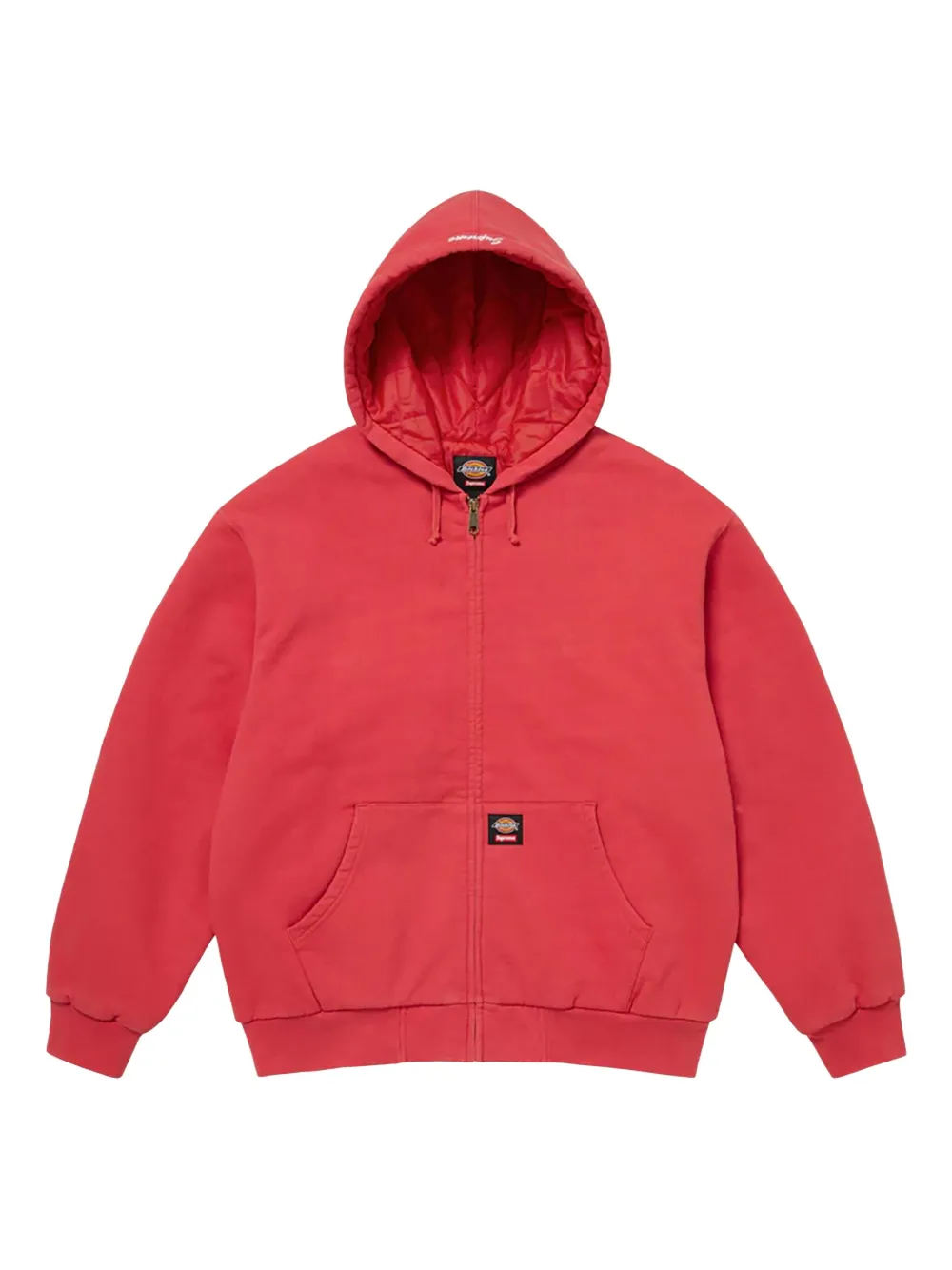 Supreme hoodie capitonada en colaboración con Dickies® | rojo | Image 1