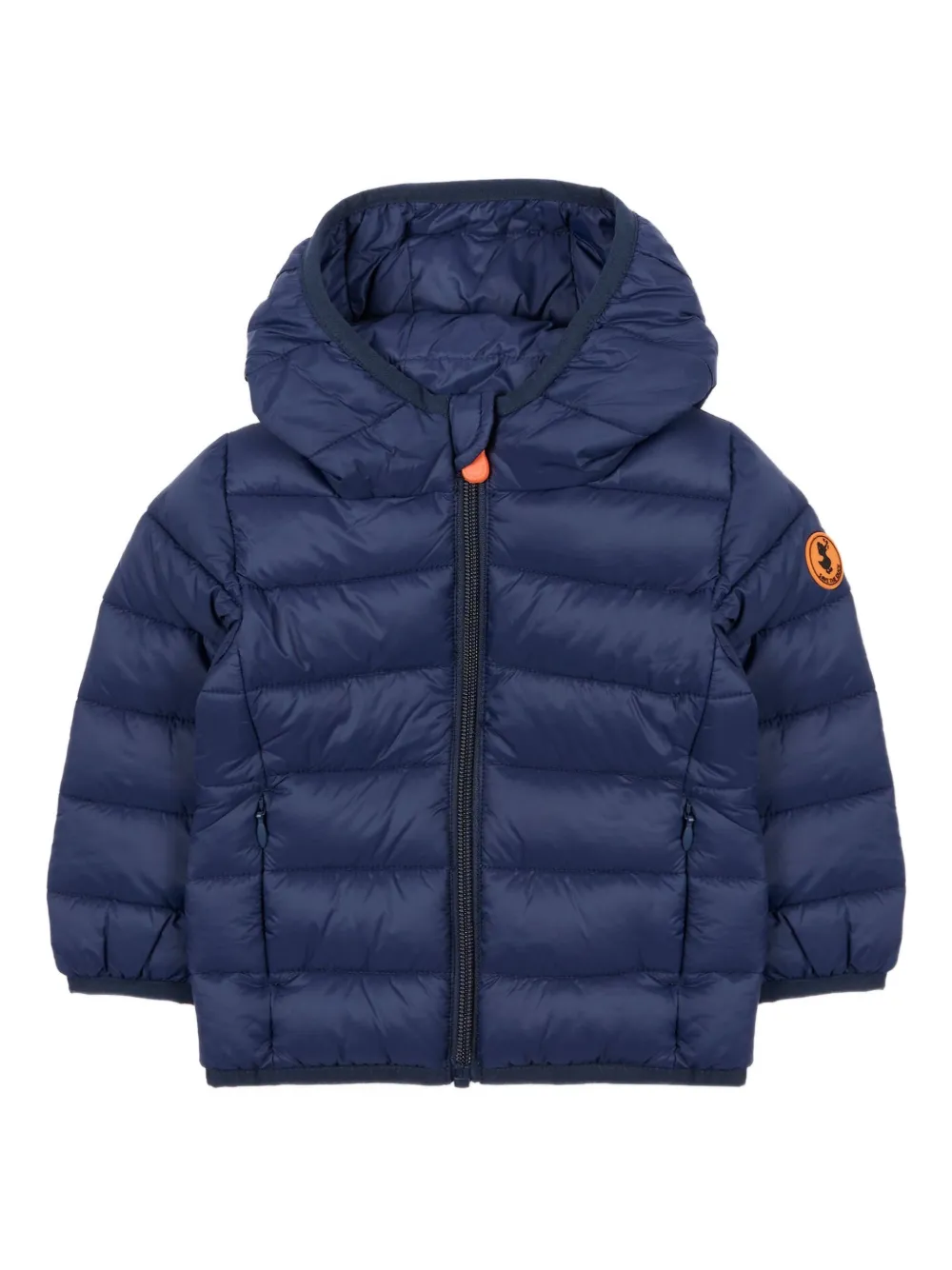 Save The Duck Kids logo-patch padded jacket | Blue | Image 1