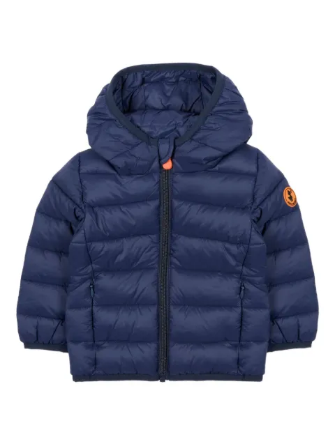 Save The Duck Kids logo-patch padded jacket
