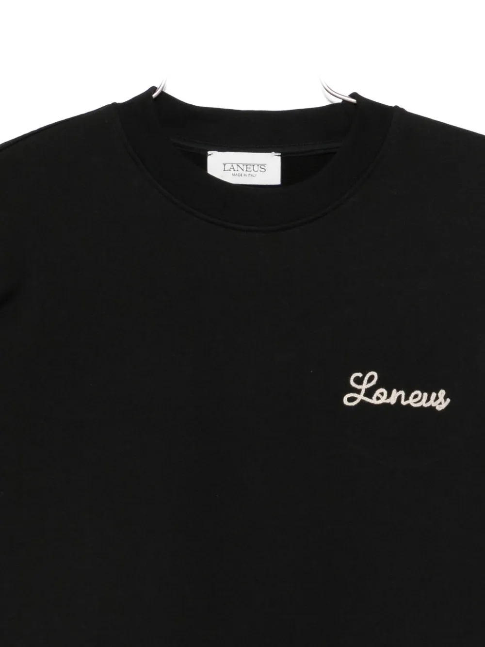 Laneus Logo-embroidered Sweatshirt In Black