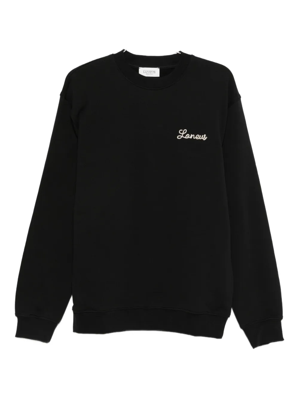 Laneus Logo-embroidered Sweatshirt In Black
