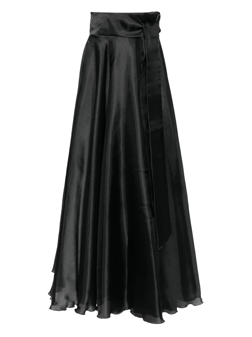 ALESSANDRO LEGORA high-waist maxi skirt | Black | Image 1