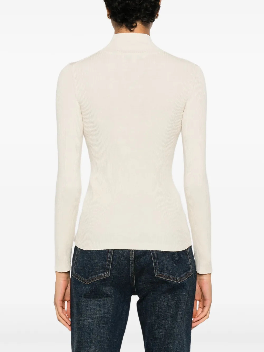 Maison Kitsuné Top met col Beige