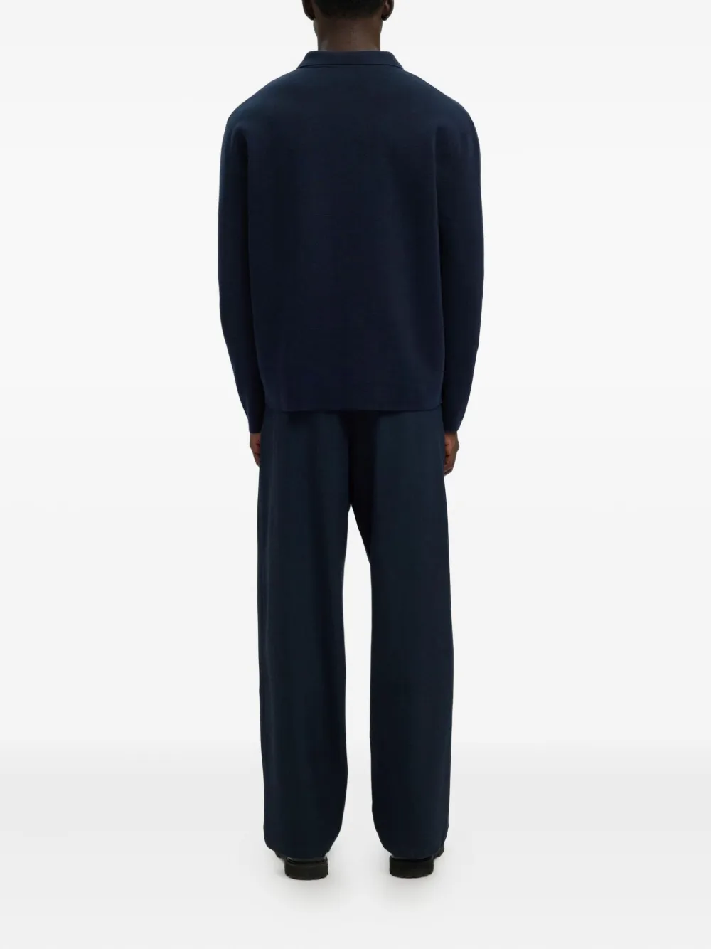 Selected Button-up Cardigan In Blue