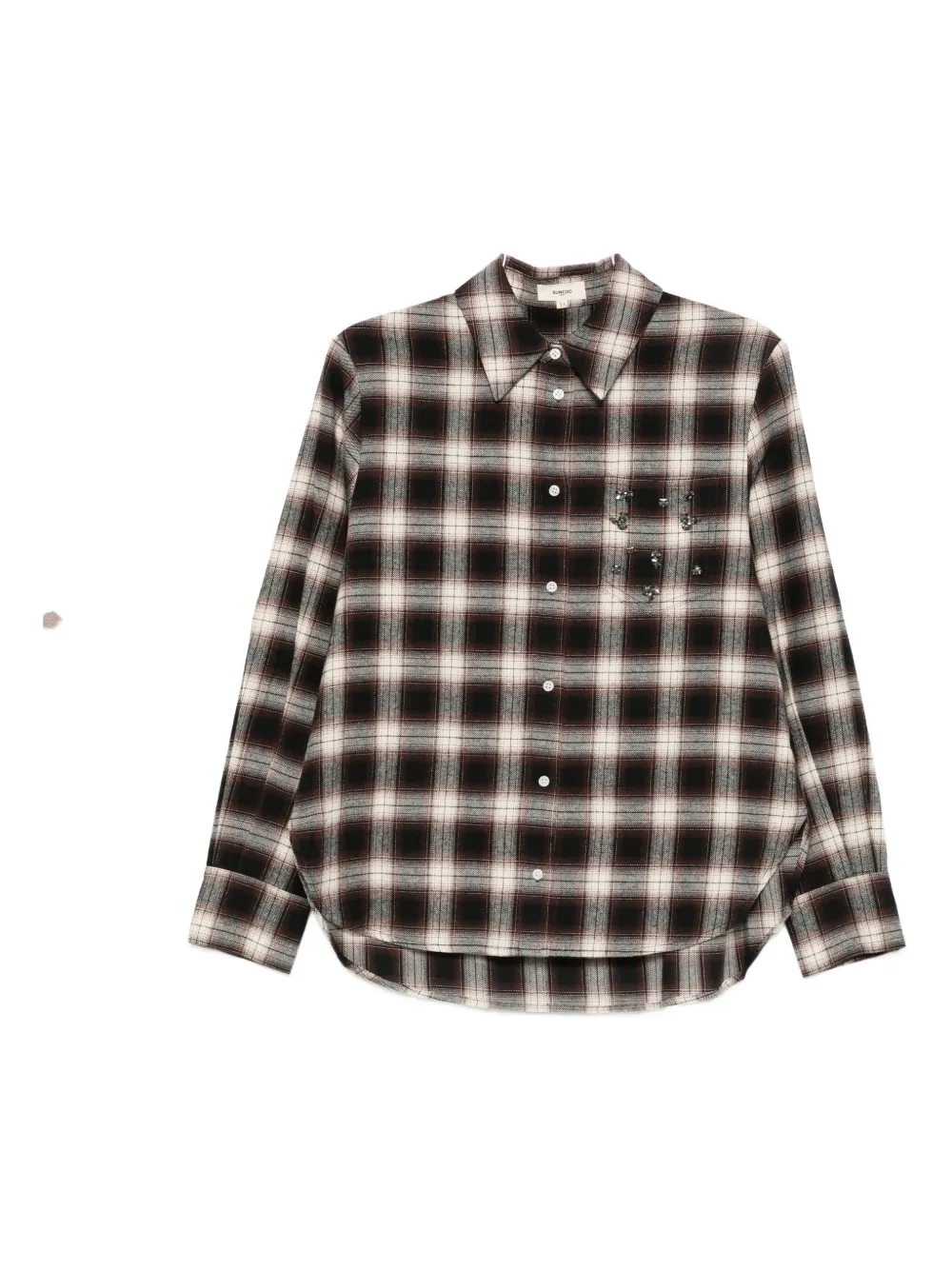 suncoo plaid shirt | Brown | Image 1