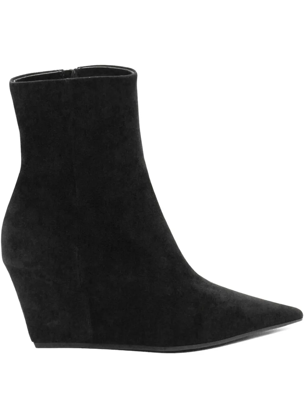 Vic Matie 100mm Suede Ankle Boots In Black