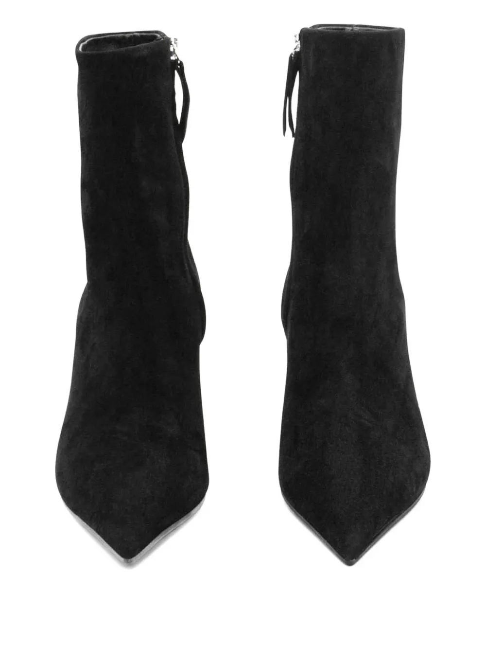 Vic Matie 100mm Suede Ankle Boots In Black