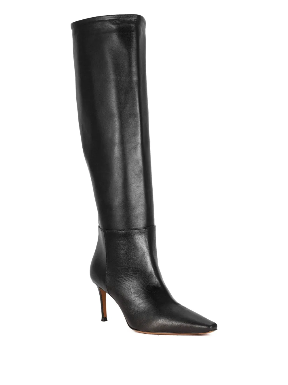 Roberto Festa 70mm Thea Leather Knee-high Boots In Black