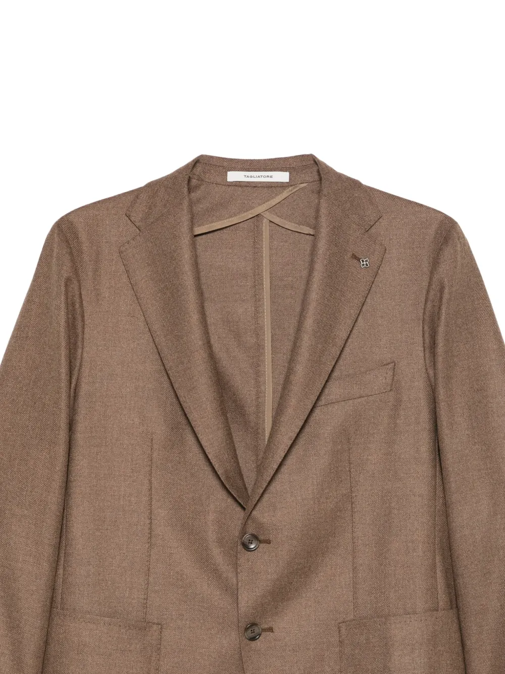 Tagliatore Jack met enkele rij knopen Bruin