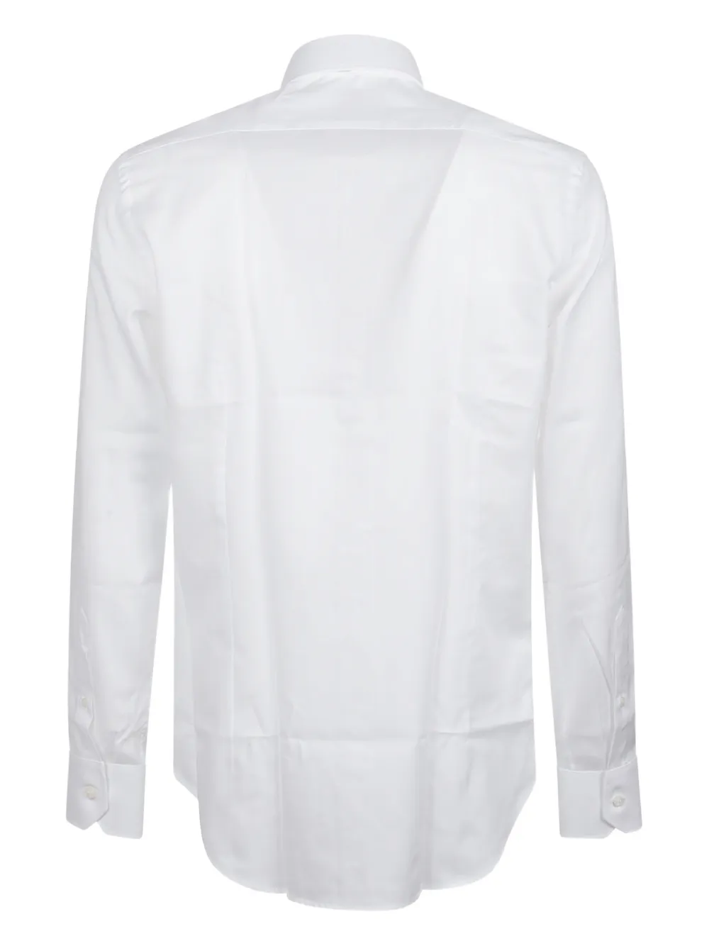 Orian point-collar cotton shirt - Wit