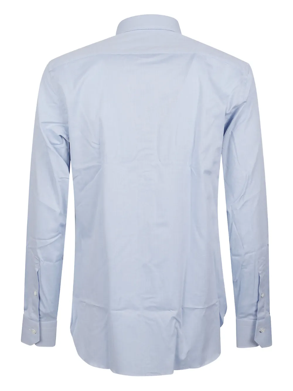 Zegna point-collar cotton shirt - Blauw