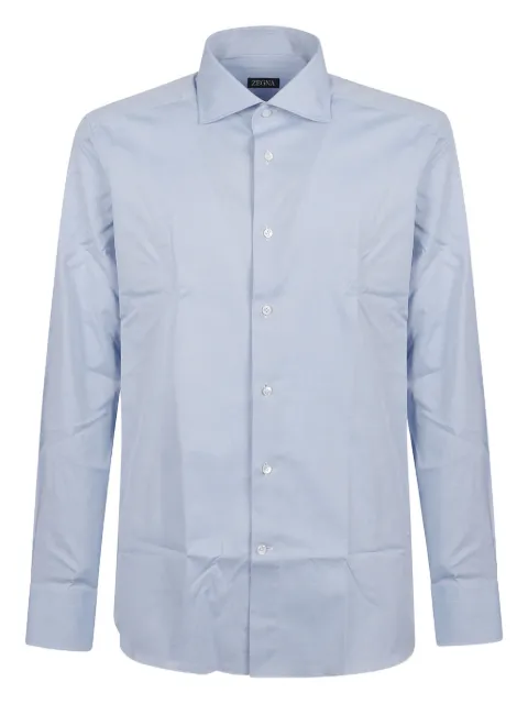 Zegna point-collar cotton shirt