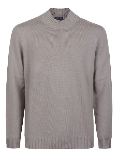Drumohr ribbed mock-neck sweater
