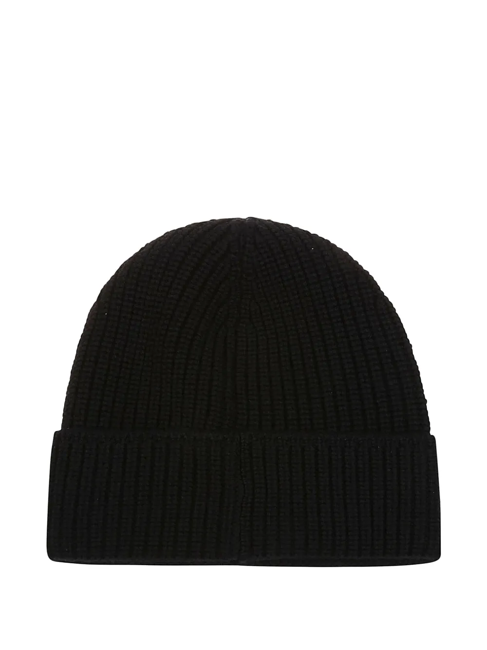 Canada Goose Ribbed Logo-patch Beanie In Black