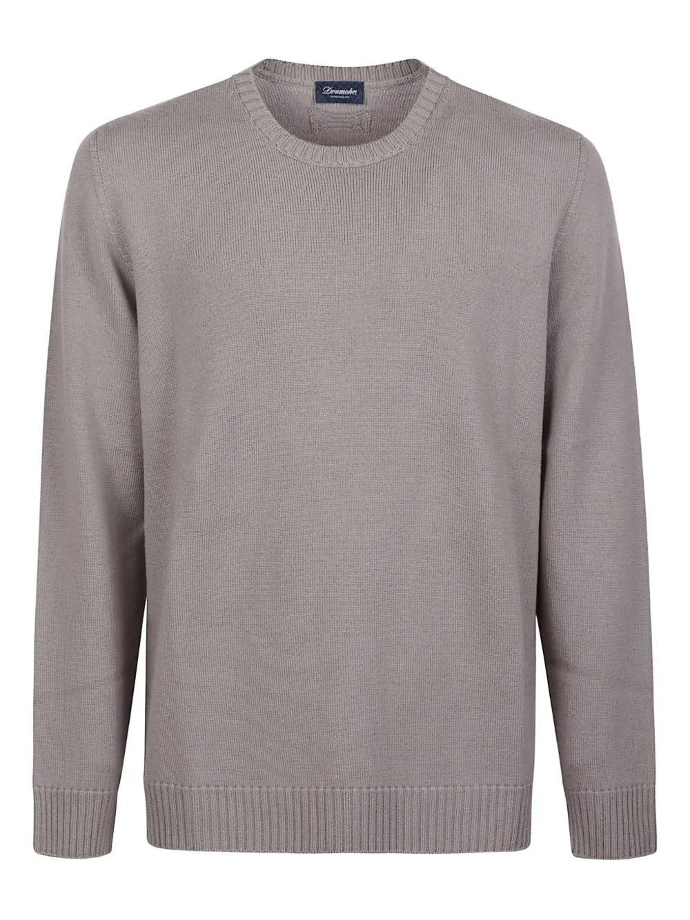 Drumohr ribbed crew-neck sweater | Grey | Image 1