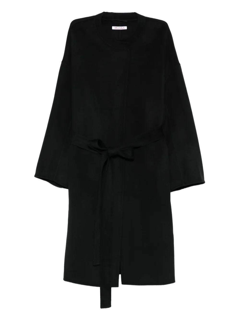 Liska belted wool coat | Black | Image 1