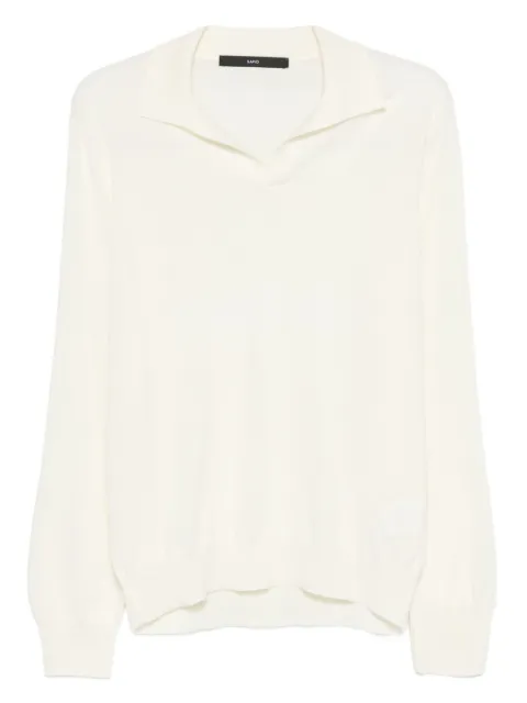 SAPIO polo-collar sweater