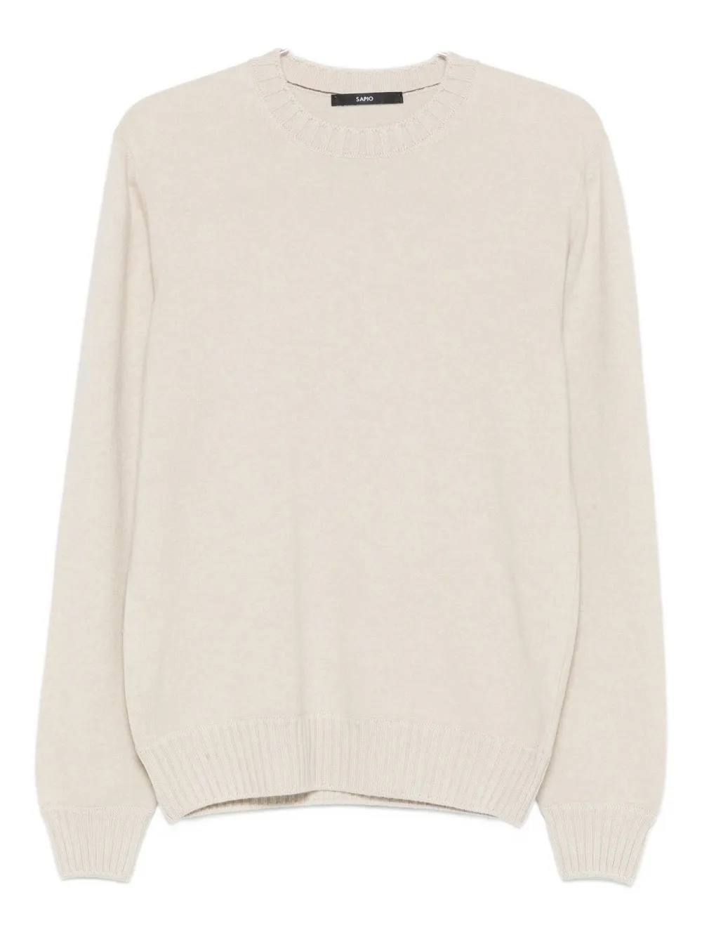 SAPIO ribbed crewneck sweater | Neutrals | Image 1