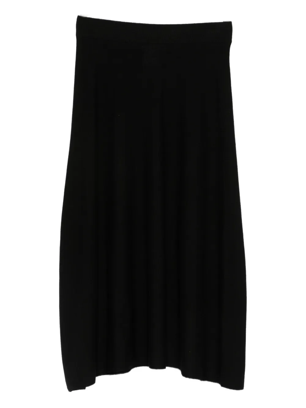 Gran Sasso Knitted Midi Skirt In Black