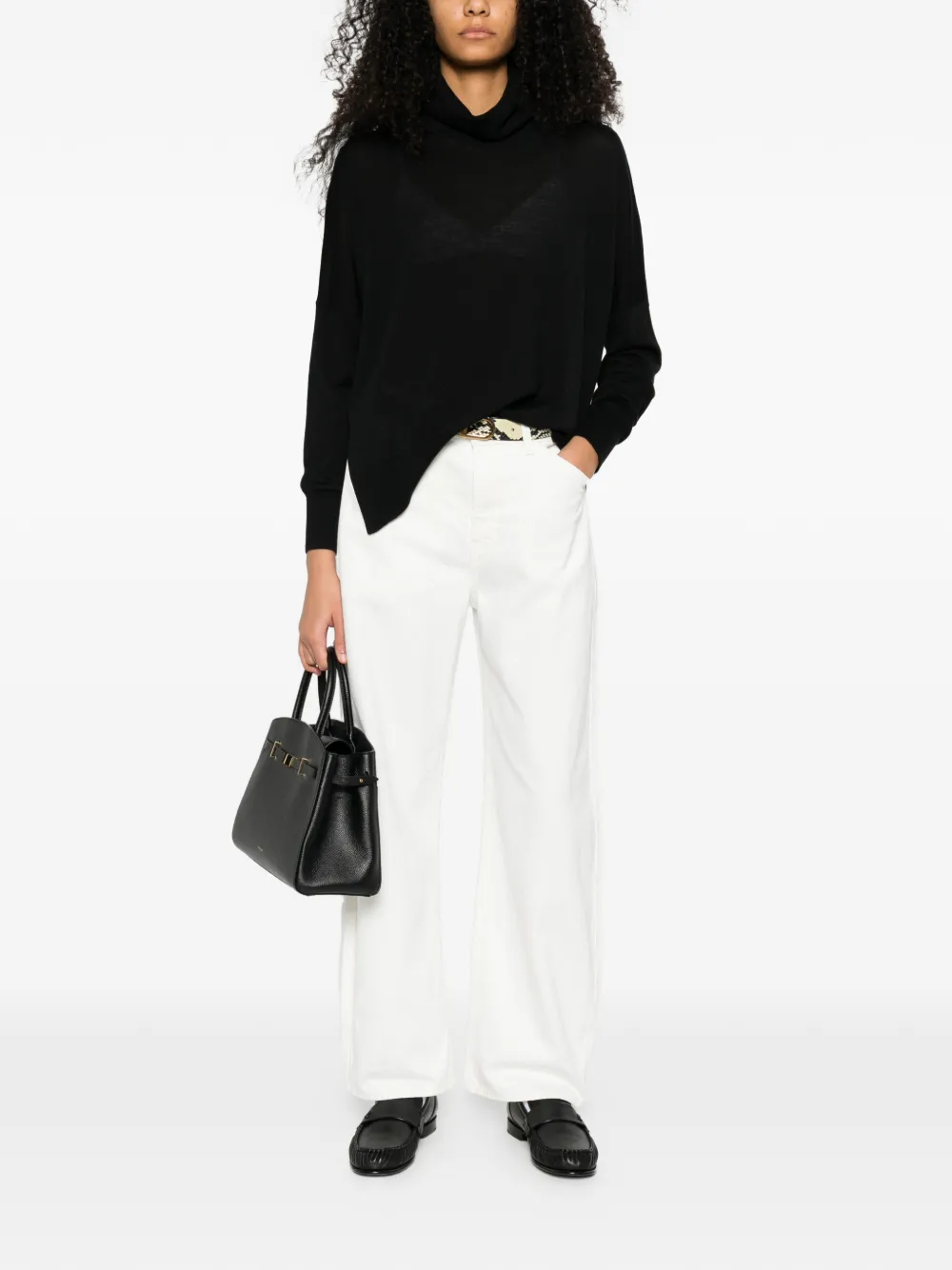  Gran Sasso Roll-neck Sweater - Black 