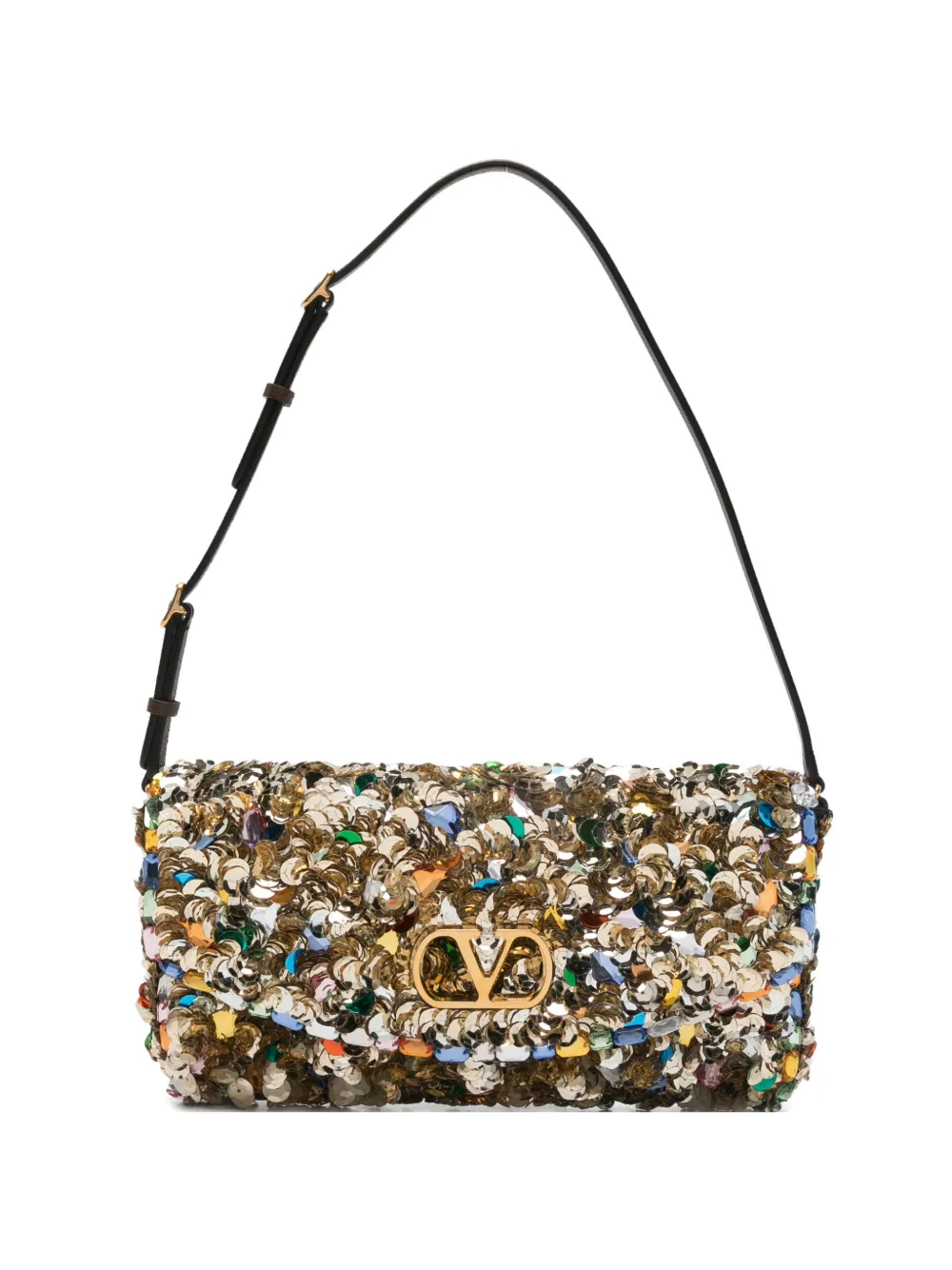 Valentino Garavani sequinned shoulder bag - Oro
