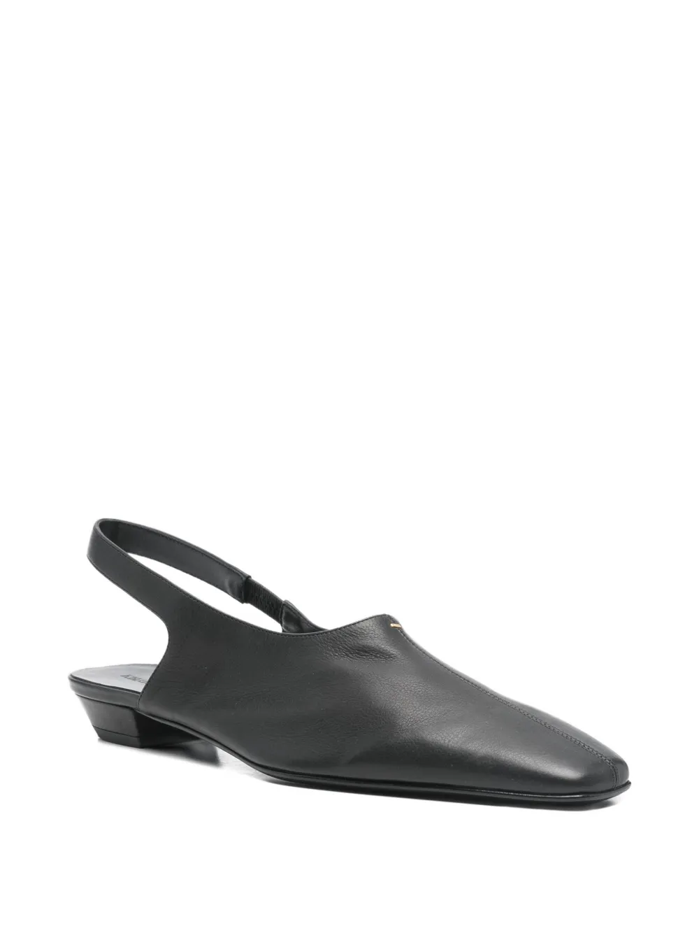 Khaite Cecilia Slingback Flat Pumps In Black