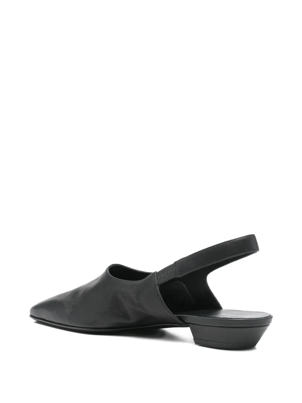 Khaite Cecilia Slingback Flat Pumps In Black