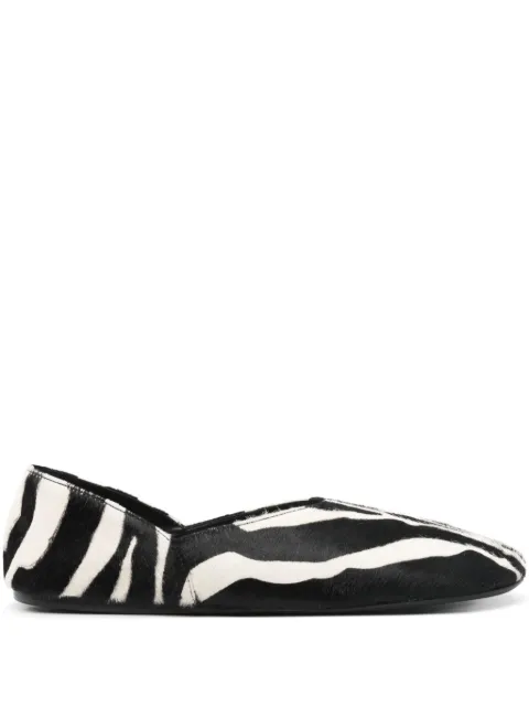 KHAITE Jane animal-print ballet flats