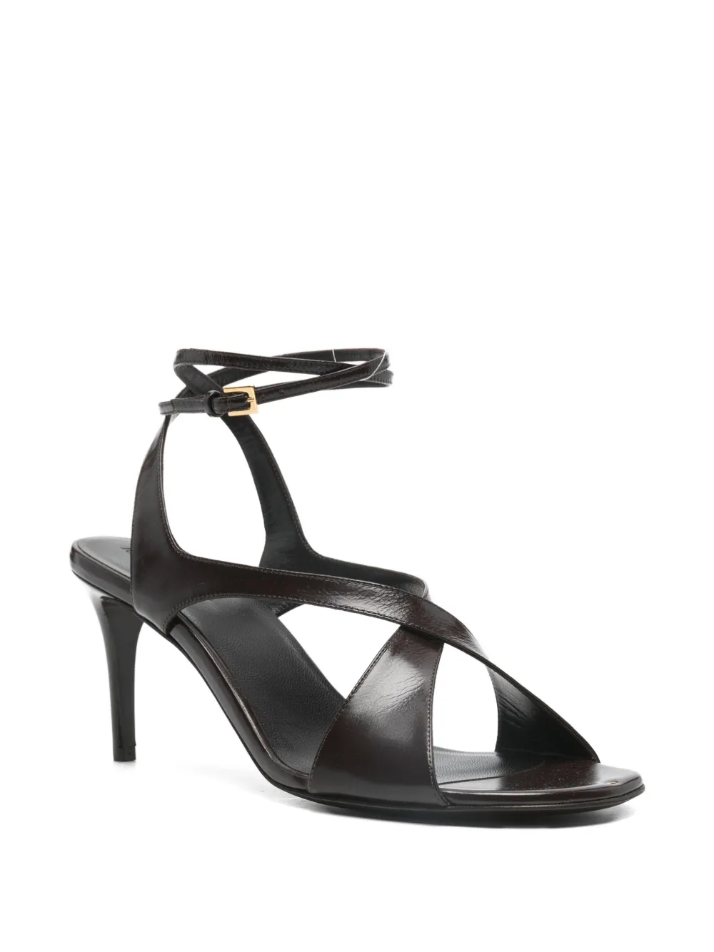 KHAITE Liria ankle strap sandal Bruin