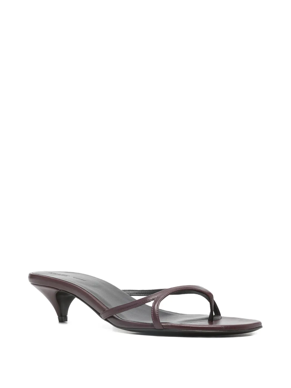 KHAITE Mila heeled mules Rood