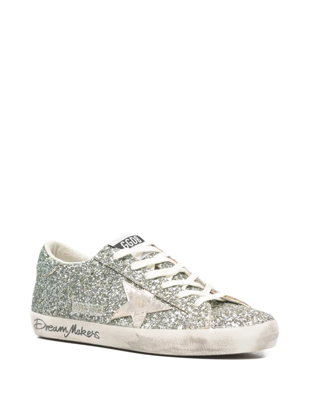 Golden Goose Sneakers met sterdetail en glitters - Zilver
