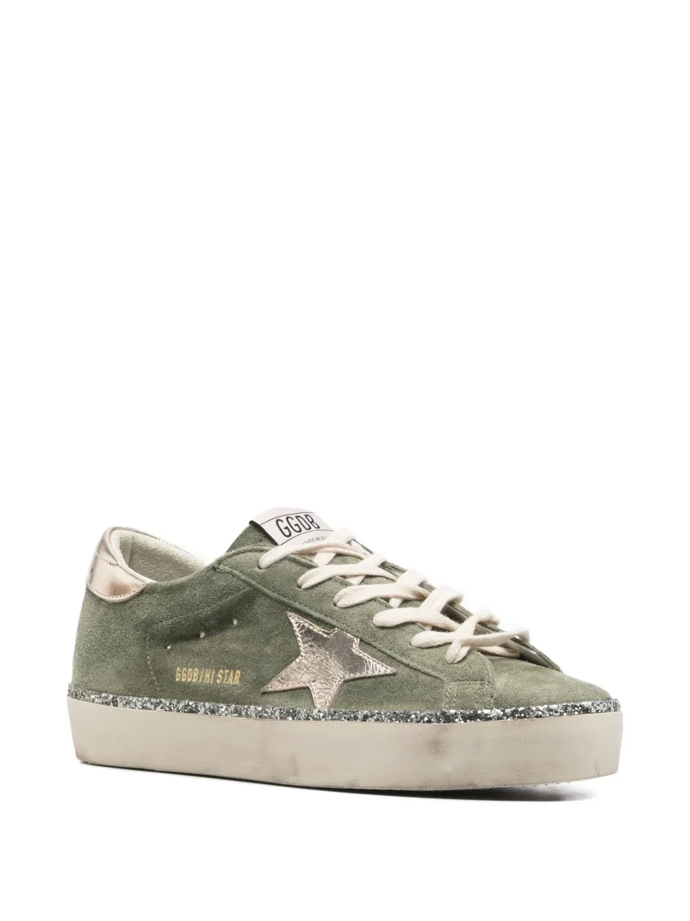 Golden Goose Hi Star suède sneakers Groen