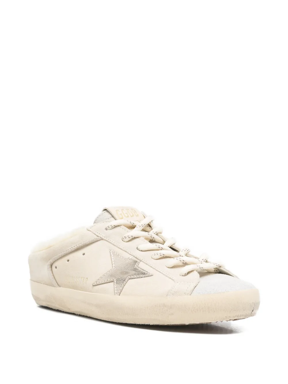 Golden Goose Super Star Sabot Double Quarter sneakers met muiltjes Beige