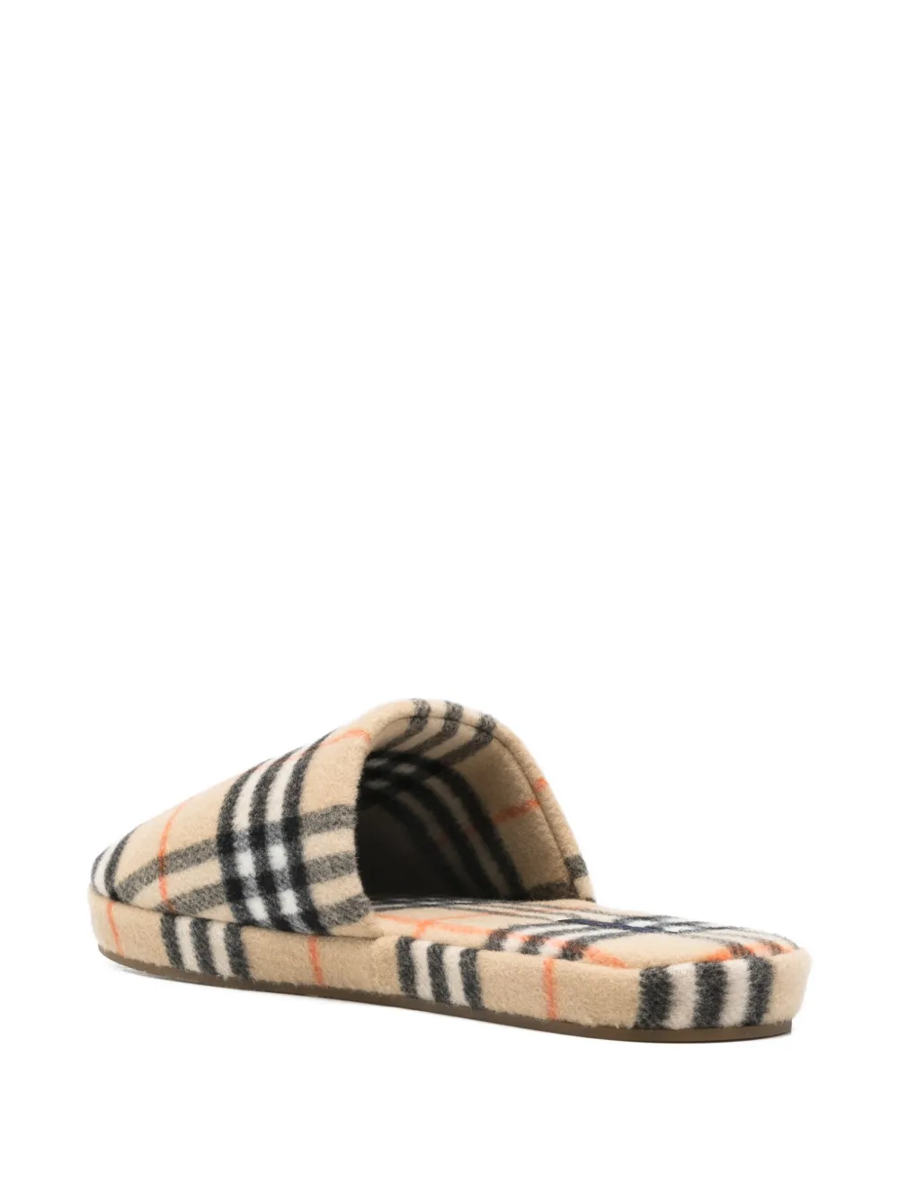 Burberry Geruite slippers Beige