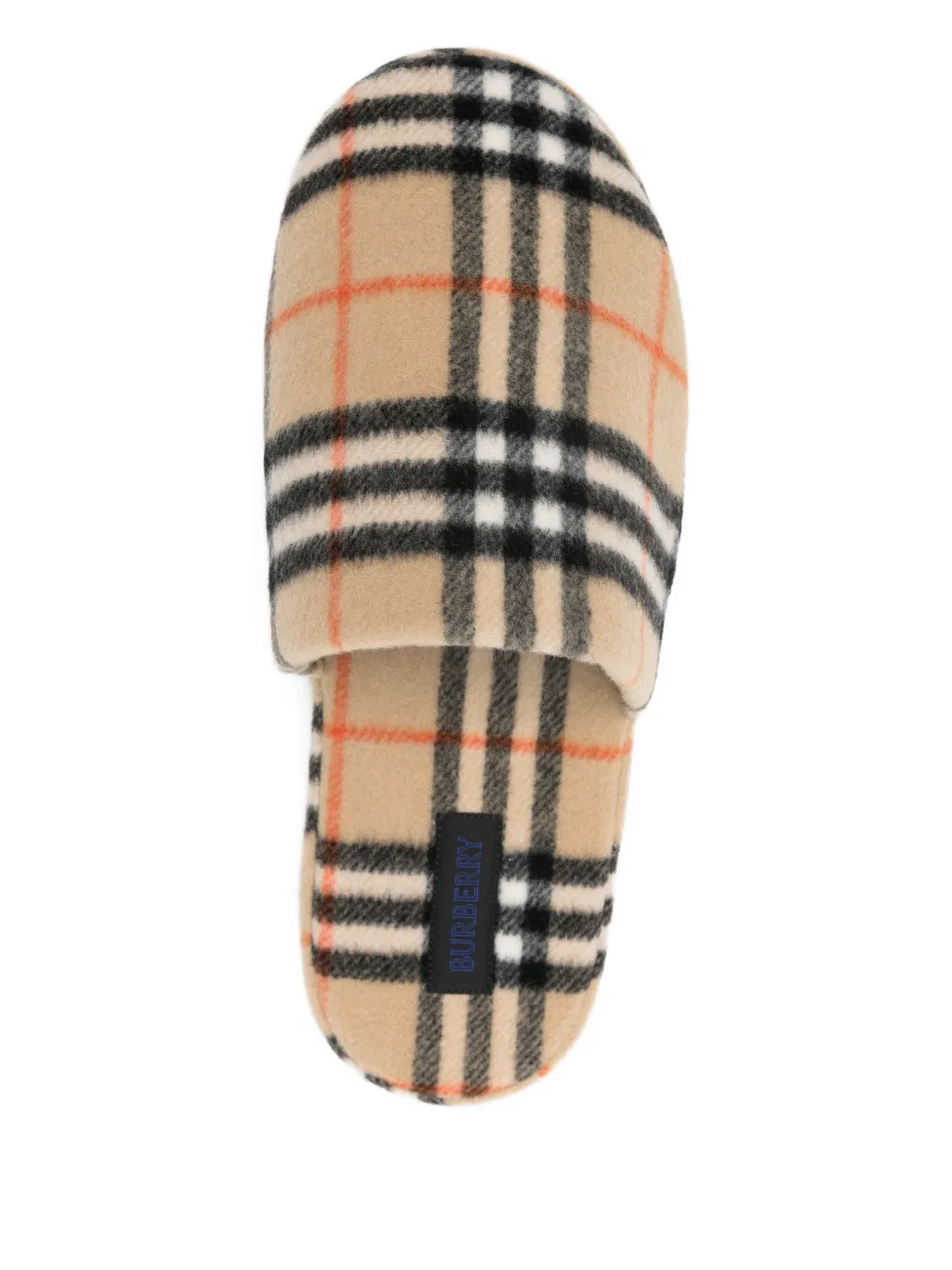 Burberry Geruite slippers Beige