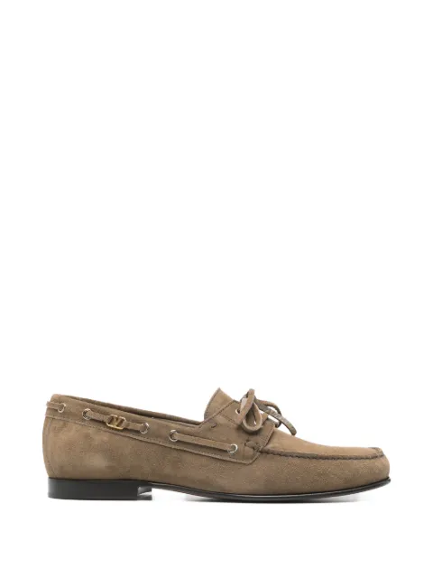 Valentino Garavani suede boat shoes