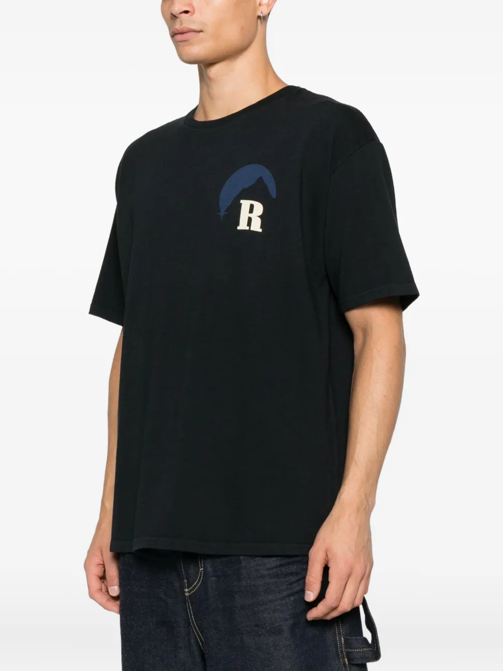 RHUDE Moonlight T-shirt met logo Zwart