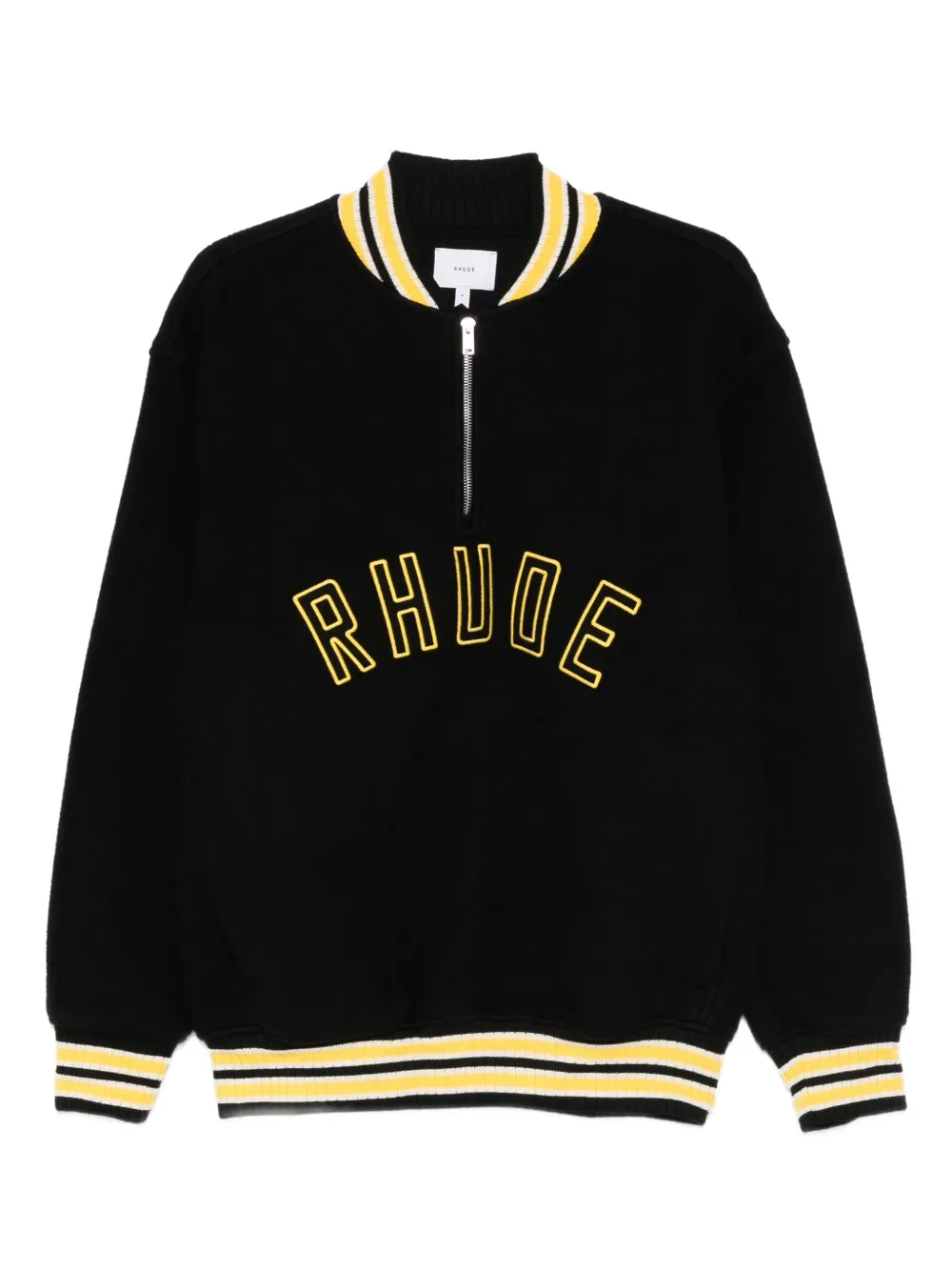 RHUDE zip-up sweatshirt | Black | Image 1