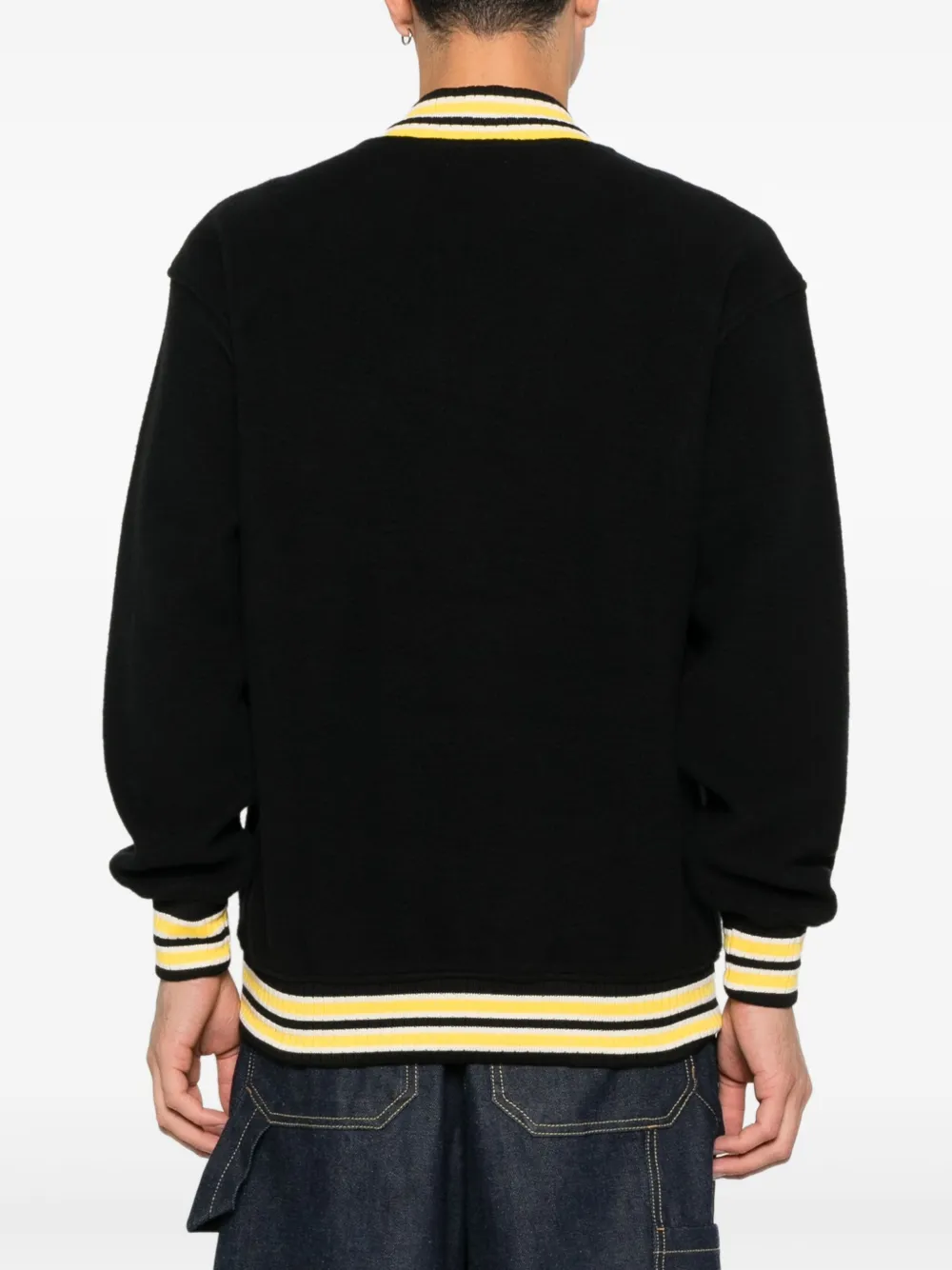 RHUDE Sweater met rits Zwart