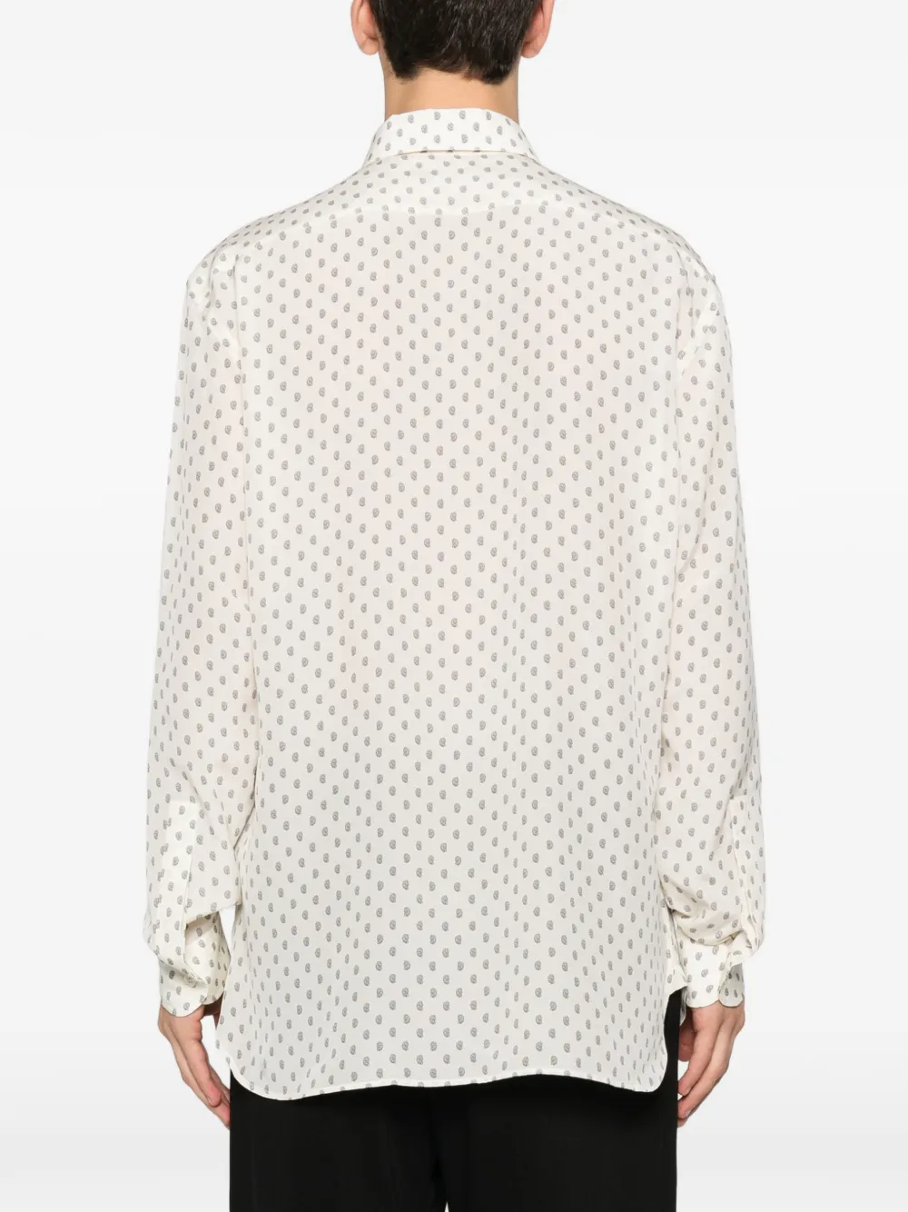 TOM FORD Overhemd met paisley-print Wit