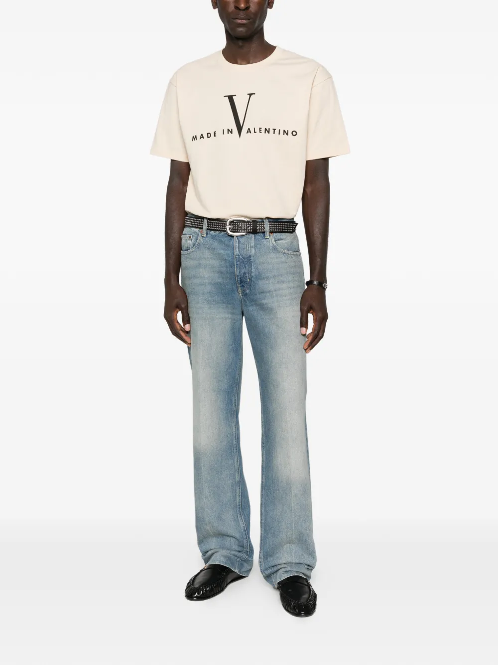 Valentino Garavani logo-print T-shirt - Beige