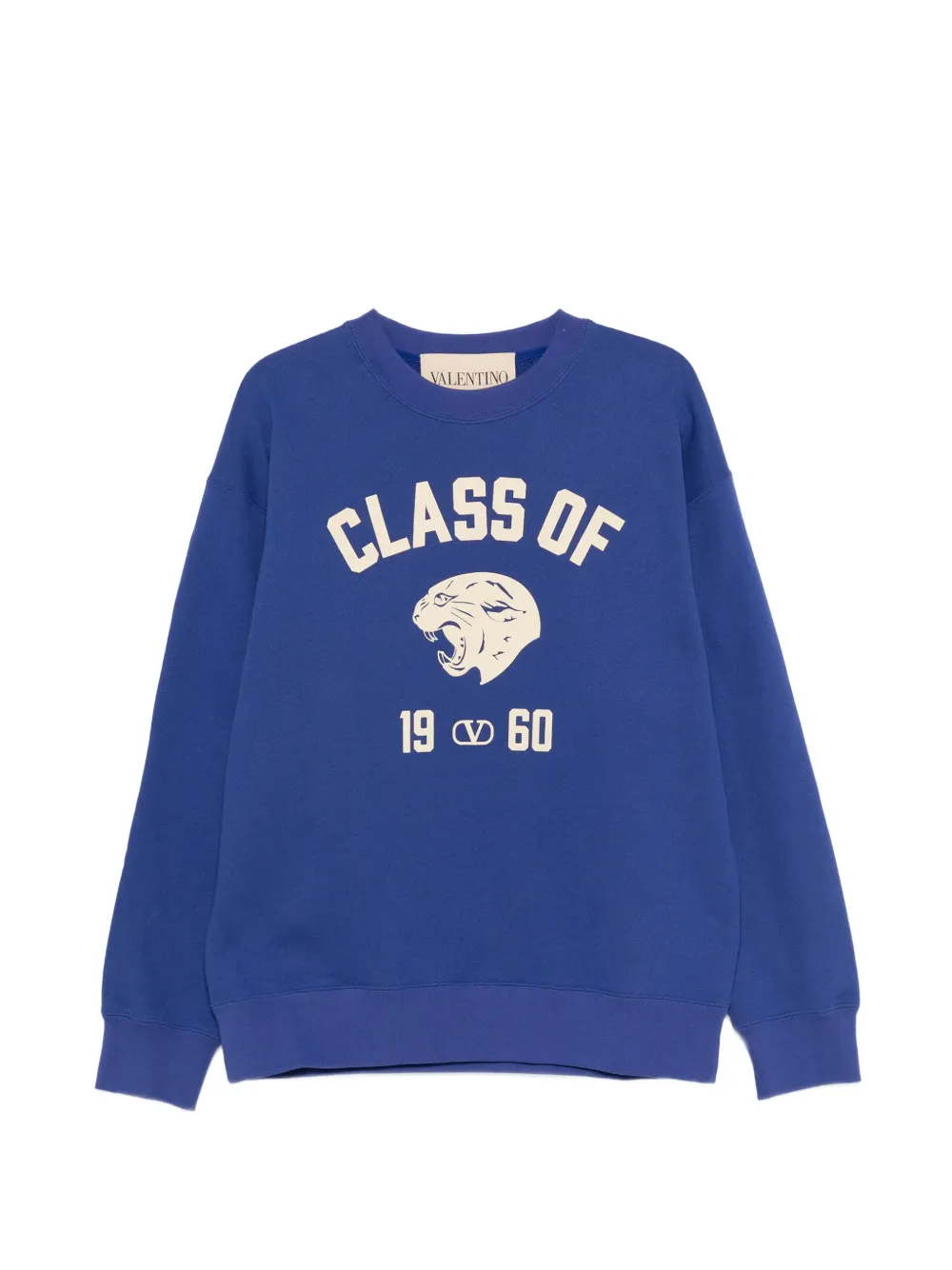Valentino Garavani panther-logo cotton sweatshirt - Blu