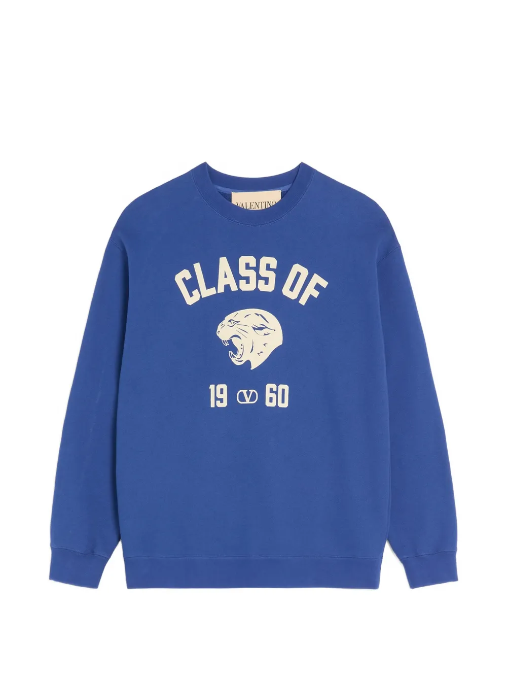 Valentino Garavani panther-logo cotton sweatshirt - Blu