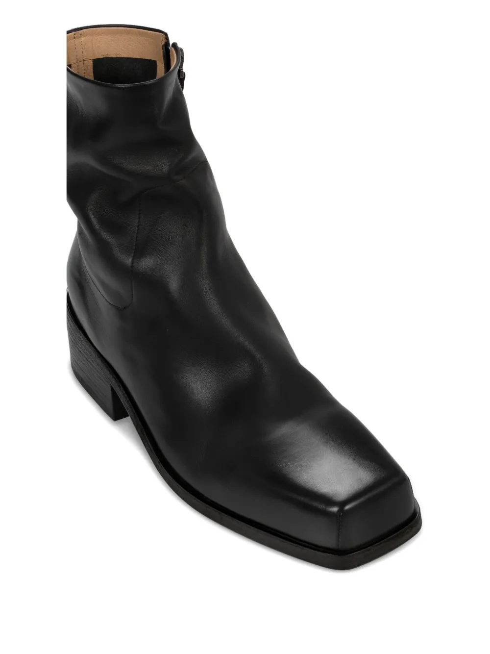 Marsèll Square-toe Boots In Black
