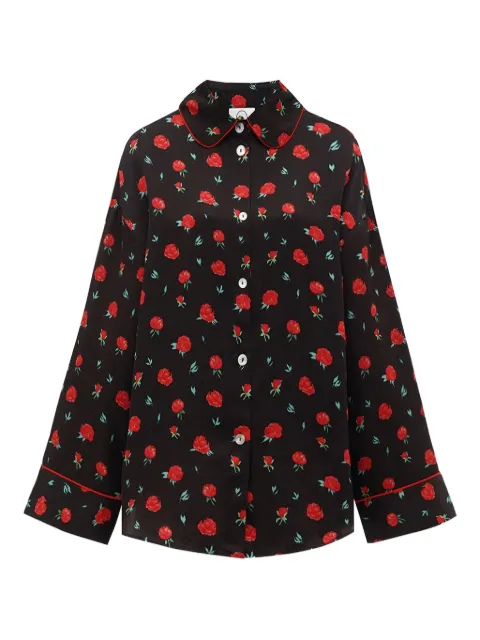 Sleeper Pastelle Oversized Shirt in Poppies Print
