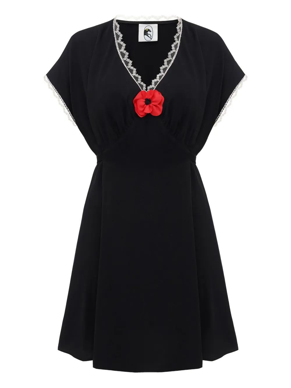 Sleeper Poppi Mini Dress In Black In Black