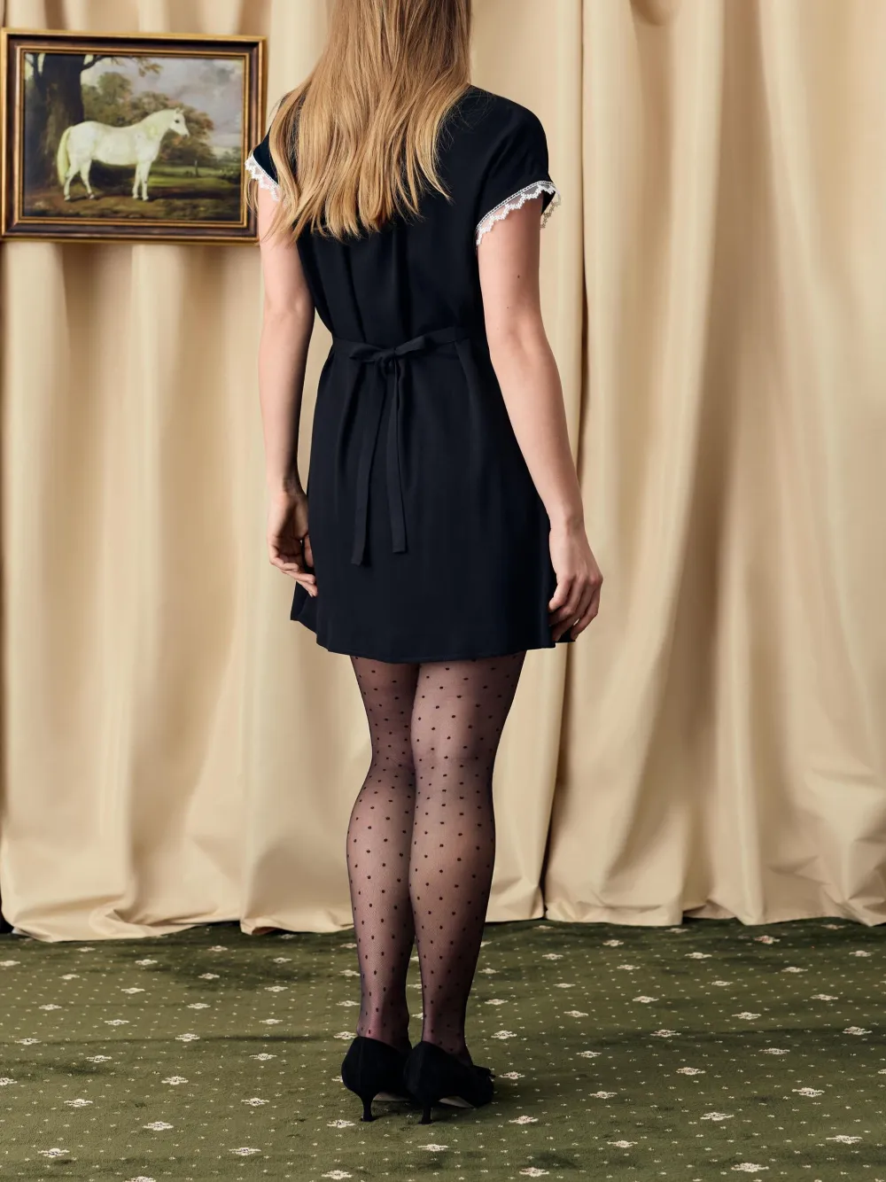 Sleeper Poppi mini-jurk Zwart