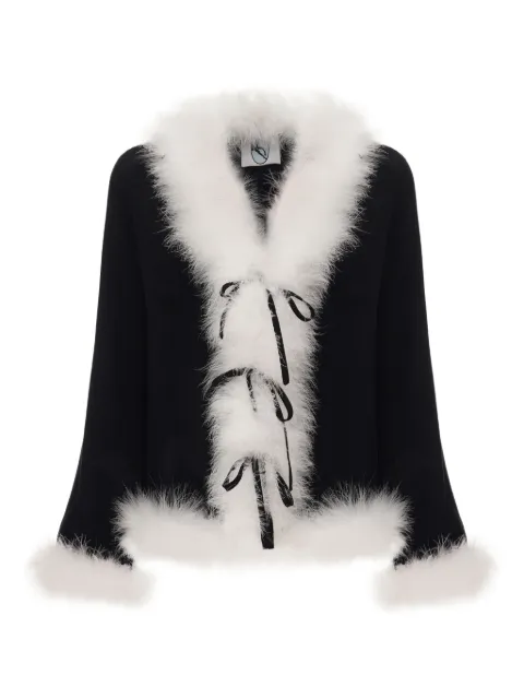 Sleeper Venus in Love Blouse with Feathers in Black