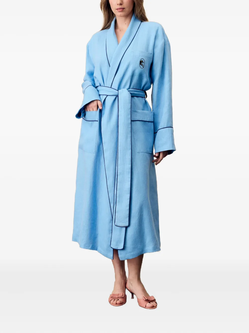 Sleeper Paros Robe In Blue