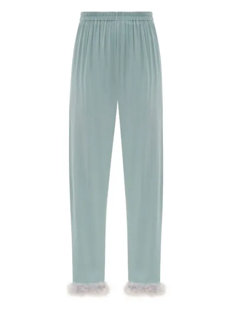 Sleeper Venus in Love Pants with Detachable Feathers in Dove Blue